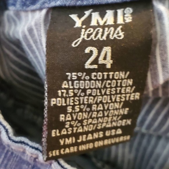 YMI distressed Medium Wash Stretch skinny jeans Plus‎ Size 24 - Picture 7 of 12